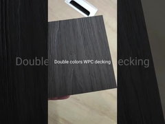 138x23 두 배 색깔 WPC Decking 널 테라스를 위한 합성 공압출 지면 나무