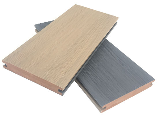 138x23 두 배 색깔 WPC Decking 널 테라스를 위한 합성 공압출 지면 나무