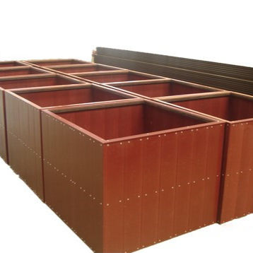 녹지를 향상시키세요 WPC 화분 상자 최고의 WPC 화분 컬렉션