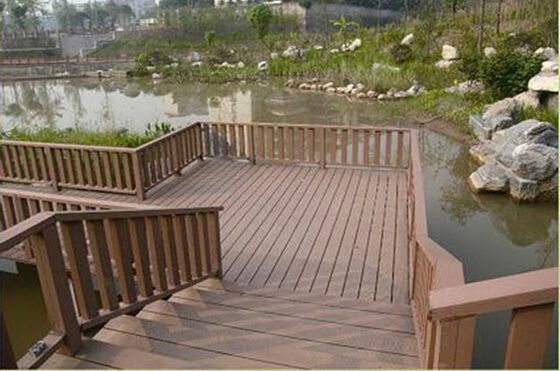 상업용 마당을 위한 비바람에 견디는 WPC 펜싱 패널 낮은 유지 보수