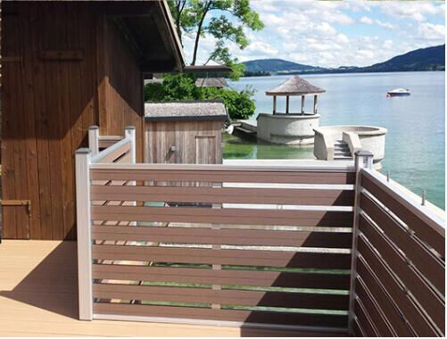 현대 홈 경계용 숨겨진 패스너 WPC 펜싱 패널