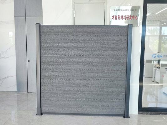 알루미늄 프레임 WPC 펜싱 판금 스타일 야외 주택 보안