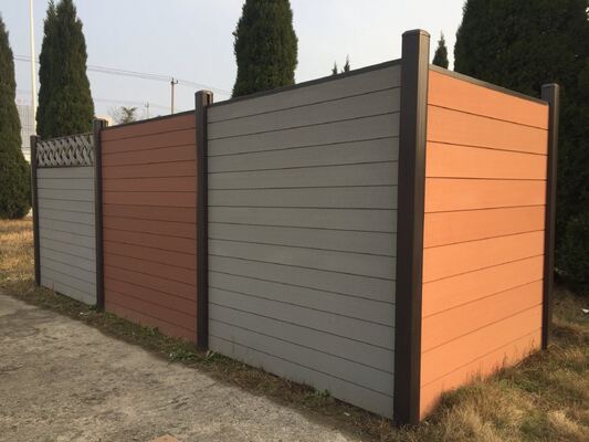 알루미늄 프레임 WPC 펜싱 판금 스타일 야외 주택 보안
