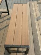 인기 판매 WPC 정원 가구 - 어울리는 벤치가 있는 상업용 야외 테이블