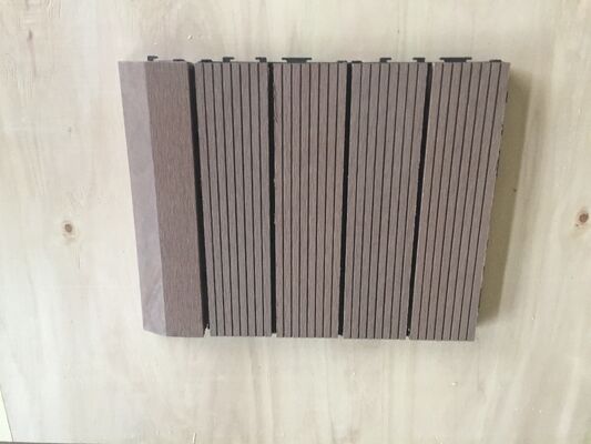 30x30CM 연동 WPC 데크 타일 DIY 파티오 바닥재(가정 야외 공간용)