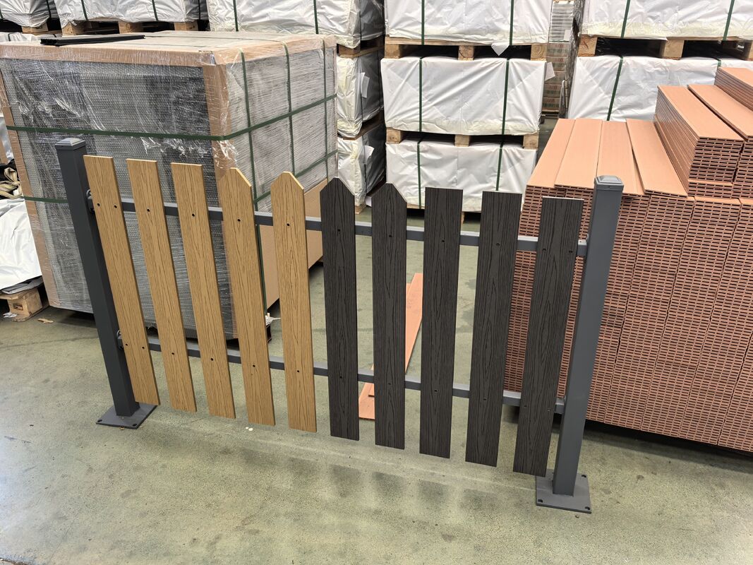 WPC 발코니 방수 야외 바닥 엔드 커버 WPC 복합 데크 보드 엔드 스커트 데크 WPC 데크 엔드