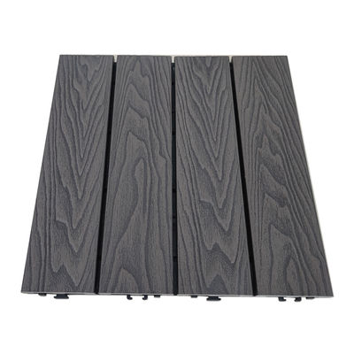 초콜렛 지붕 WPC 타일 300*300mm 안티 UV DIY 목재 플라스틱 복합 갑판